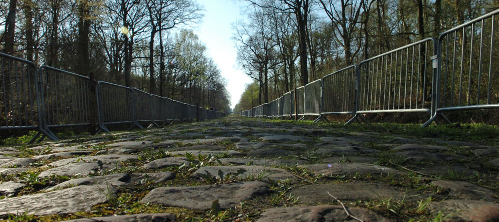 2009, allenamento Paris – Roubaix, Arenberg