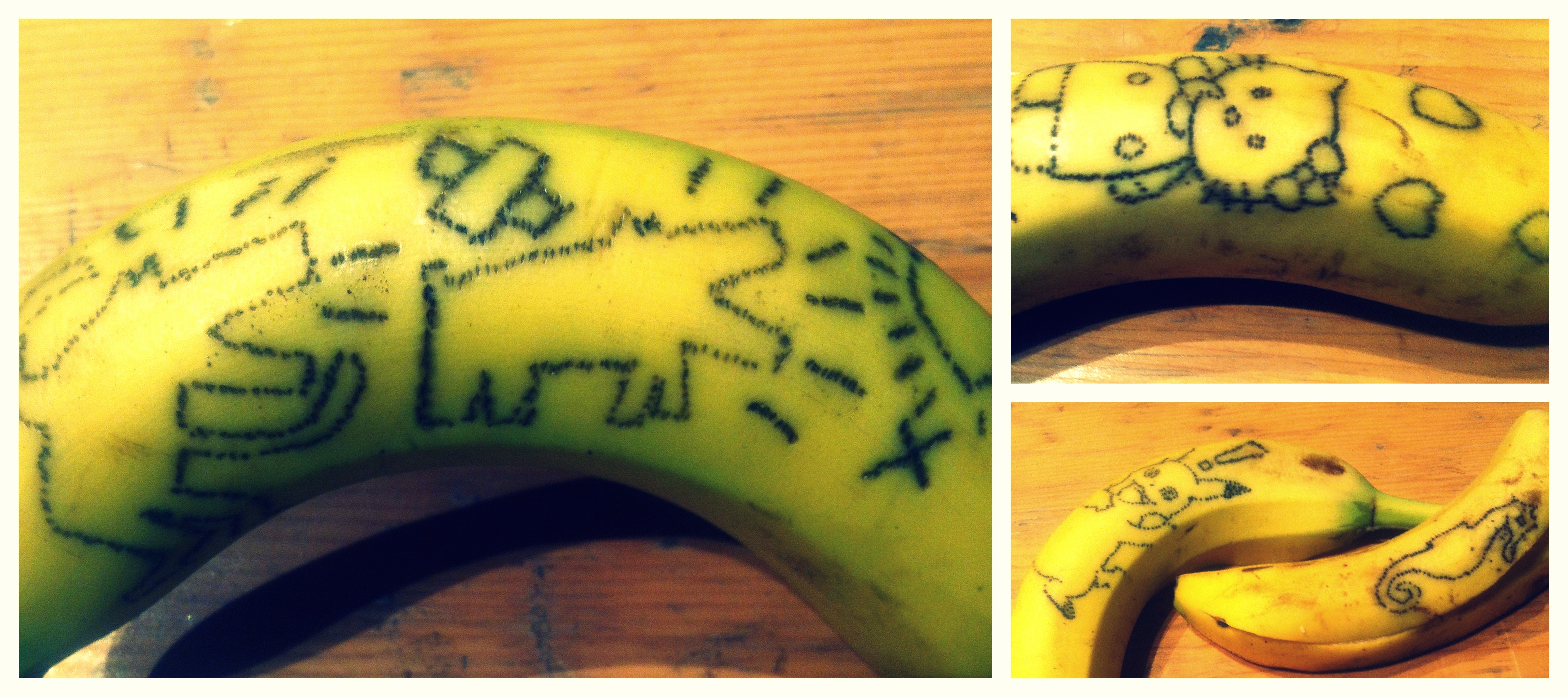 tatouages sur banane